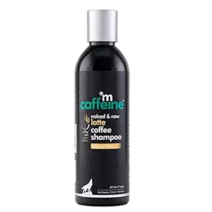 mCaffeine Latte Coffee Shampoo for Damage Repair with Coconut Milk & Keratin | Moisturizes and Nourishes Dry Hair | Sulphate & Paraben Free for Smooth & Shiny Hair | For Men & Women | 250 ml