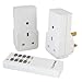 Price comparison product image Lloytron A1210WH 2 Piece Remote Controlled Socket - White