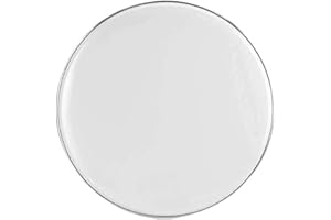 ROCKSOLID 22" White Resonant Bass Kick Drum Skin With Tone Control Muffle Ring - Smooth Finish