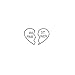 Tattify Sharable Heart Temporary Tattoo - Inseparable (Set of 2)