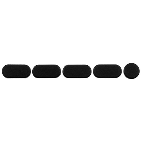 kwmobile 5in1 Set: 5er Staubschutz Set für Apple MacBook Pro 13″ / 15″ (ab 2016) Touchbar – Staubschutz Stecker Zubehör Dust Plug in Schwarz - 3