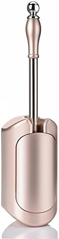 Fontic Toilet Brush with Holder Bathroom WC Scrub Brush Holder Toilet Cleaning Brush (Rose gold)