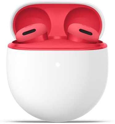 Google Pixel Buds 2a - Auricolari wireless con cancellazione attiva del rumore - Leggeri, comodi e sicuri - Resistenti all'acqua - Compatibili con Bluetooth - Rosso lampone