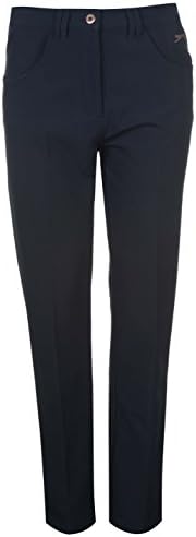 Slazenger Womens Winter Golf Trousers Zip Fly Button Navy (M) 12