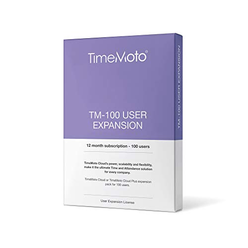 TimeMoto TM-100 - Pack expansión TimeMoto Cloud y Cloud Plus. Suscripción 12 meses para 100 usuarios