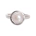Shiv Ram Jyotish Kendra Certified Adjustable 7.25 rati Silver Pearl Ring RS.999.00