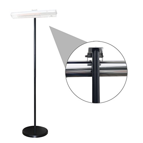 Tevigo Standfuss schwarz für Infrarot-Heizstrahler 2 m ohne Bohren - 6