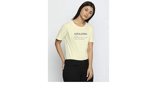 pastel yellow crew neck