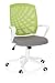 Produktbild hjh OFFICE 621978 Home-Office Drehstuhl Spring Stoff Grau/Grün bequemer Bürostuhl mit Netzrücken