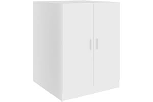 ‎VIDAXL vidaXL Waschmaschinenschrank Badschrank Badmöbel Badezimmerschrank Schrank Badezimmermöbel Trocknerschrank Weiß 71x71,5x91,5cm