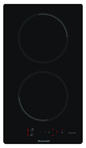 Brandt BPI6210B plaque Noir Intégré Plaque avec zone à induction - Plaques (Noir, Intégré, Plaque avec zone à induction, Verre-céramique, Tactil, Devant)