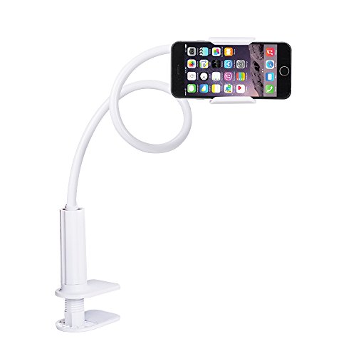 VOX+ Handy Halterung Handyhalter Schwanenhals Einstellbare Halter 360°Drehen Flexible Lange Arme für Smartphone