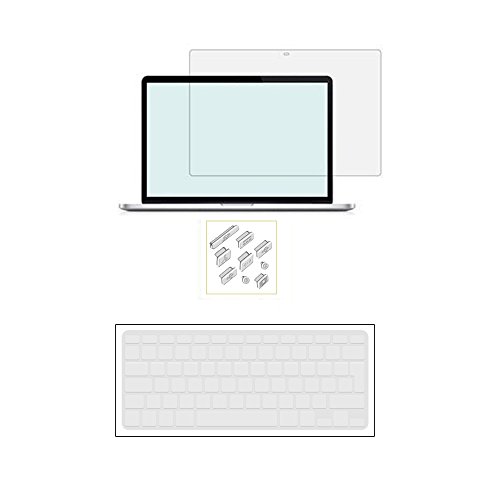 RYGOU 4 in 1 Crystal Clear Hard Case mit Tastaturabdeckung Displayschutzfolie f¨¹r Macbook Pro 13 „mit DVD Laufwerk Modell: A1278 - 5