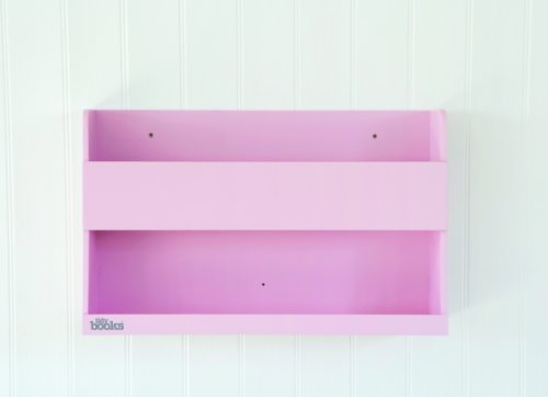 Tidy Books - The Children's Bookcase Company - The Original Wooden Bunk Bed Shelf and Bedside Storage for Childrens Rooms in Pink