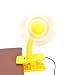 SUMERSHA Baby Clip-On Mini Stroller USB & Battery Fan for Stroller Pushchairs Crib Baby Cart (yellow)