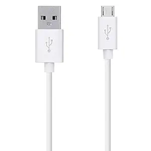 USB Cable for Samsung Galaxy A10 original like USB Cable | Micro USB Data Cable |Rapid charge charger cable | Sync Quick Fast Charging Cable | Charger Cable | Android V8 Cable (3.0 Amp, 1 Meter,RE, WHITE)