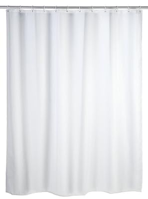 Wenko 19146100 Rideau de Douche Textile Blanc Dimensions 180 x 200