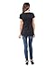 The Essential One - Short Sleeve wrap tie Nursing top - Large (16-18) - Black - EOM1