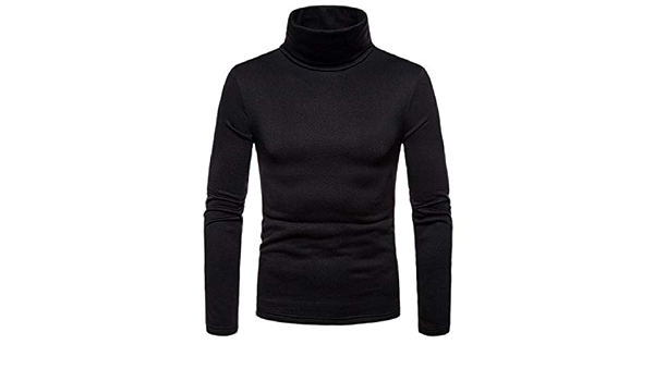 Men Turtleneck T Shirt Thermal 