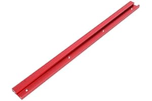 belupai 600mm Red Aluminum Alloy 45 Type T-Track Woodworking T-Slot Miter Track