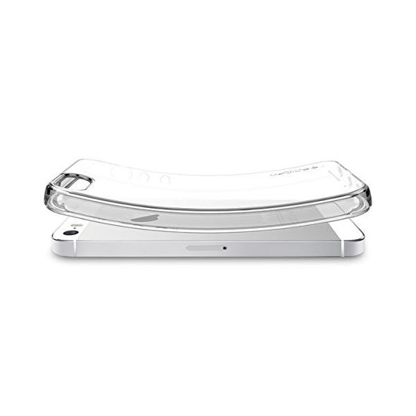 iPhone SE Hülle, Spigen® iPhone 5S/5/SE Hülle [Liquid Air] Soft Silikon [Crystal Clear] Luftpolster-Technologie Transparent Handyhülle - Soft Flex Premium-TPU Durchsichtige Schutzhülle für iPhone 5S & iPhone 5 & iPhone SE - Crystal Clear (041CS20247) – Bild 6