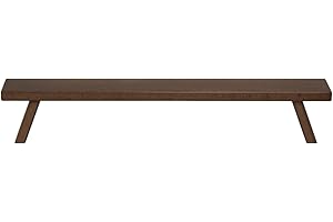 weigla - Schwibbogenbank aus dem Erzgebirge I Braun I Fensterbank Innen Holz I dekorative Schwibbogen Erhöhung aus Buchenholz I Weihnachten I Podest für Lichterbogen I Holzbank I 45 x 7,5 x 11 cm