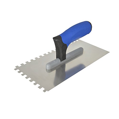 Preisvergleich Produktbild DEWEPRO® Zahnkelle - Zahnspachtel - Glättekelle gezahnt - Zahnung: 8x8mm - Zahnglättekelle - Modell PROFIIII