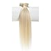 Lina Silky Soft Human Hair Women Clip In Straight Extensions Hairs #60 Light Blonde