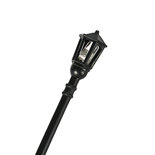 GoolRC 20 Stück Metall Park Hof Laternen Straßen Lampe Modellbau Hexagonal Einzel Kopf LED Leuchten Lampen Pfosten Modell Straßenbeleuchtung 3V DC - 9