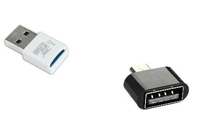 Crazy Sutra USB 2.0 Micro SD Card Reader T-Flash, Micro SD/SDHC Card Reader Adapter with Free Micro OTG Adaptor (Color & Design May Vary)