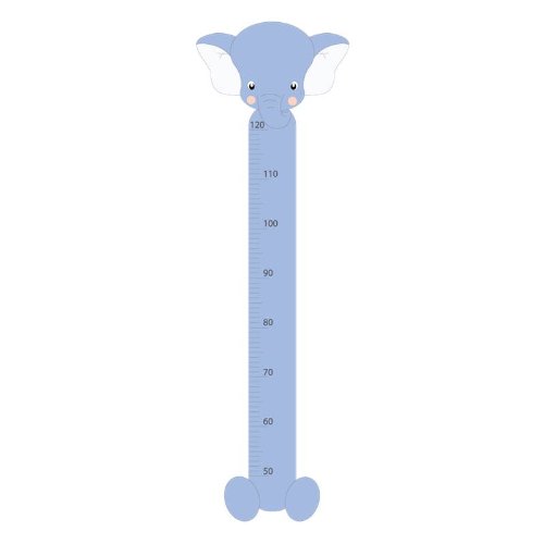 Supertogether Elephant Childrens Growth Height Chart Bedroom Wall Sticker