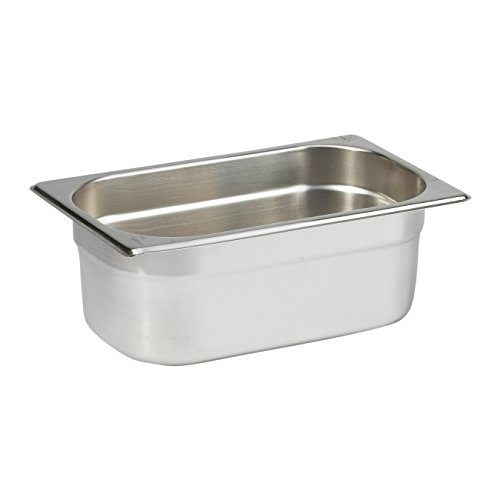 Stainless Steel 1/4 Gastronorm Container 100mm Pan Deep, Catering, Bain Marie, Gastro Food Pans