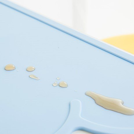 Rutschfeste Tischunterlage Süßes Bärendesign Tischset abwaschbar aus Silikon, für Babys, Kleinkinder und Kinder , tragbar spülmaschinentauglich, mikrowellentauglich, durch FDA zugelassenes Geschirr, ein BPA-freies, Passend für die meisten Hochstuhl-Tabletts - 4