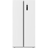 Cecotec Bolero CoolMarket SBS 430 White E. Side by Side 2-Door Refrigerator, 430 L, Height 176 cm and 84 cm Width, Multi Air