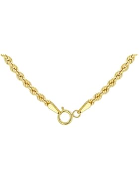 14 Karat / 585 Gold Kordelkette Gelbgold Unisex - 2.20 mm. Breit - Länge wählbar