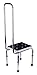 Price comparison product image GAH-Alberts 140779 Stool with Safety Handle Chrome-Plated Steel Adjustable Height 420 x 330 mm Handle Length 730 mm