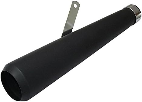 Universal Black Racing Megaphone Silencer/ Muffler, Ideal For Classic Motorcycle, Cafe Racers, Chopper, Bobber etc