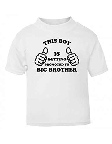 This Boy Is Getting Promoted To Big Brother Thumbs Up New Baby Sibling Pregnancy Announcement Gift Kids T Shirt Toddler Sizes Childrens Top