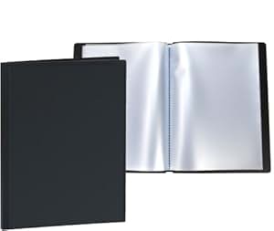 Presentation book 40 clear pockets sleeves protectors art portfolio clear book 07 image
