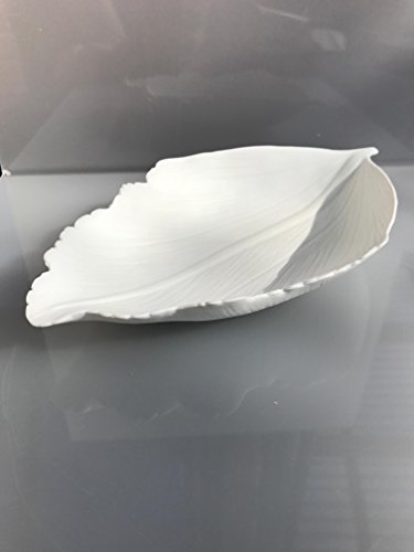 ASA Selection Leafs Blatt Weiß Schale 23, 2×14 cm H 3, 5 cm Lebensmittel Deko - 2