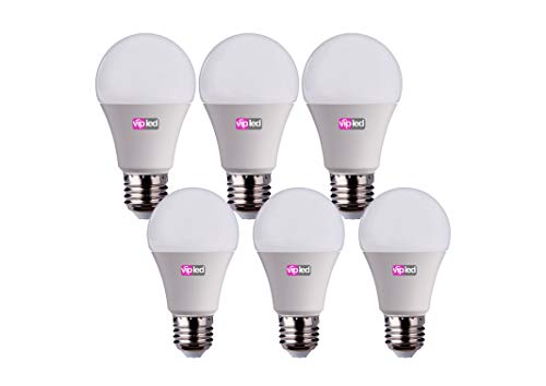 Vip LED - Juego de 6 bombillas LED gota A60, 10 W 900 lúmenes, casquillo E27, luz cálida 3000 Kº