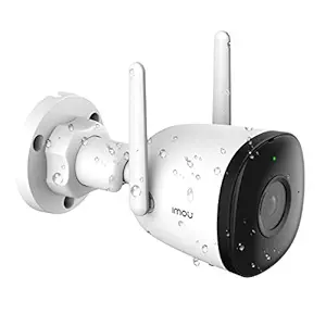 Imou IP 67 Weatherproof Outdoor Bullet Security Camera, 1080P Full HD, Night Vision, Up to 256GB SD Card, WiFi & Ethernet Connection, Human Detection, H.265,Audio Recording, Alexa Google Assistant