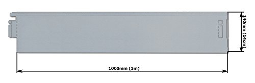 10 Meter NTA Rasenkante Beeteinfassung Beetumrandung schmal 140/1000 Mähkante Metall - 9
