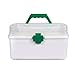 Produktbild Jinxin-schmuckschatulle Haushalt Portable Pill Drug Medical Storage Organizer Home, Reisen, Camping, Büro der Arbeitsplatz (Farbe : Weiß, größe : 28 * 18 * 17cm)