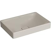 VitrA Metropole 7535B020-1398 Rectangular Dish Sink, 60cm, Taupe