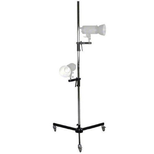 Walimex Pro Roll-Stativ (223 cm) mit 2 Klemmhaltern