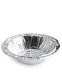 KRUM Paper Solid Bowl, 150 piece, Silver