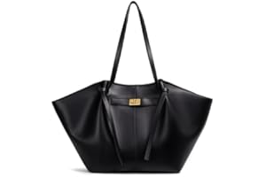 ILESTDG Sac à Main de Cours en Cuir Élégant Grande Capacité pour Femme, Sac Tote Bandoulière Luxe pour Travail Université