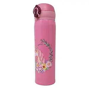 DIVUE Stainless Steel Unicorn Water Bottle for Kids | Vacuum Flask Insulated Steel Water Bottle for Kids, Teenagers, Adult.