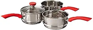 Culinary Edge 08814N Steamer Boiler Set, Silver